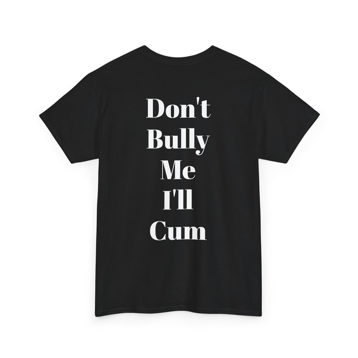 Festival/bar Shirt - "Don't Bully Me I'll Cum" Unisex Cotton Tee