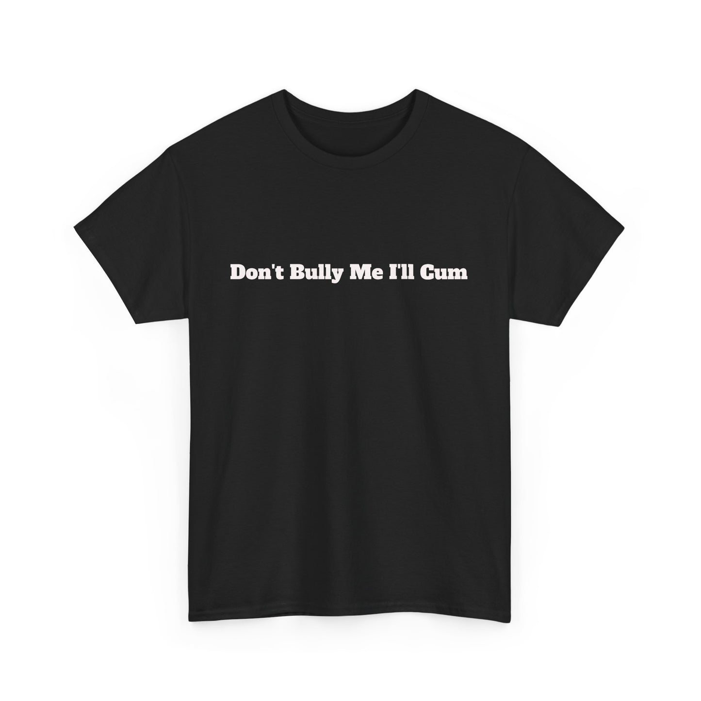 Festival/bar Shirt - "Don't Bully Me I'll Cum" Unisex Cotton Tee